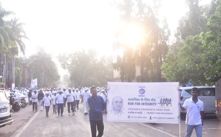 बचेली में NMDC ने निकाली ‘रन फॉर इंटीग्रिटी’, सत्यनिष्ठा और पारदर्शिता का दिया संदेश, कर्मचारियों और विद्यार्थियों ने लिया हिस्सा