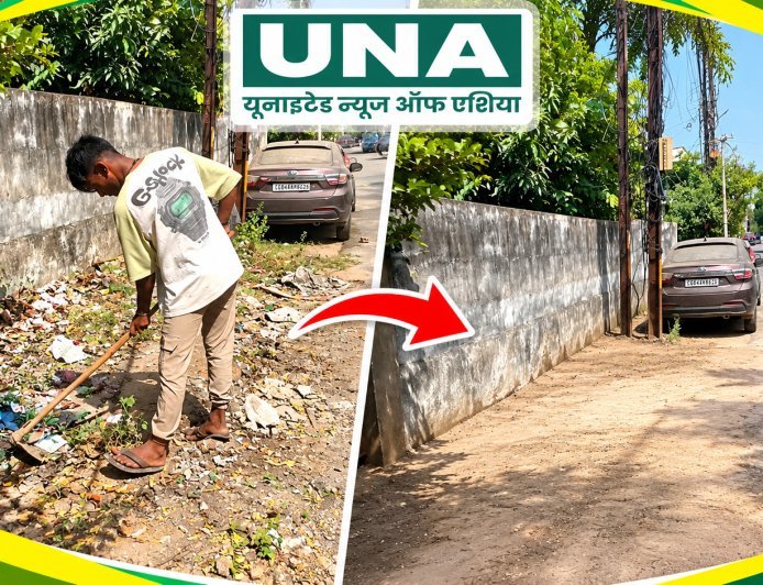 रायपुर: न्यू शांतिनगर में गंदगी की शिकायत पर नगर निगम ने तत्काल कराई सफाई