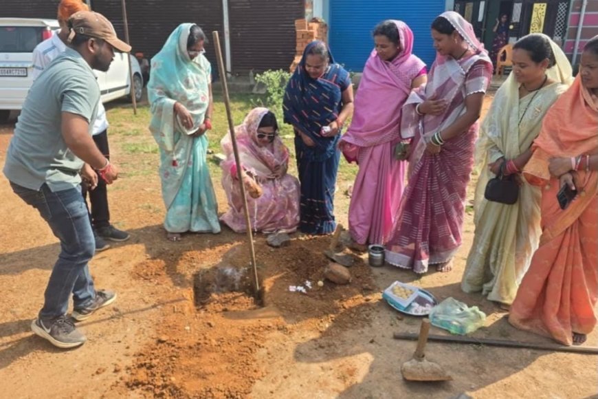 पाररास से बघमरा बाईपास तक रोशन होगा मार्ग, स्ट्रीट लाइट कार्य का भूमिपूजन