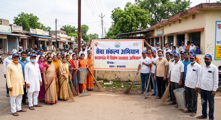 सेवा संकल्प अभियान के तहत फरसगांव में चला विशेष स्वच्छता अभियान