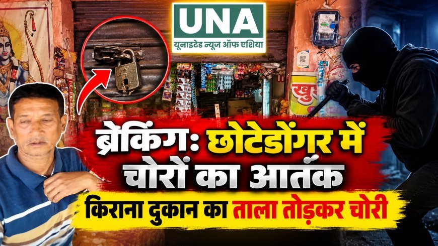 ब्रेकिंग: छोटेडोंगर में चोरों का आतंक, किराना दुकान का ताला तोड़कर चोरी