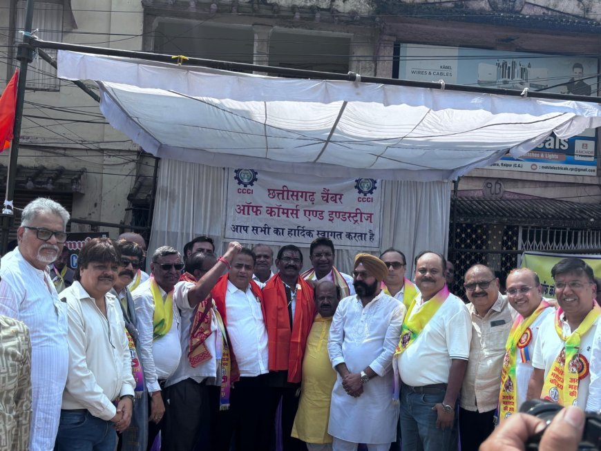 रायपुर में महाराजा अग्रसेन जयंती शोभायात्रा का भव्य स्वागत, सतीश थौरानी ने व्यापारिक नैतिकता और सेवा पर दिया जोर