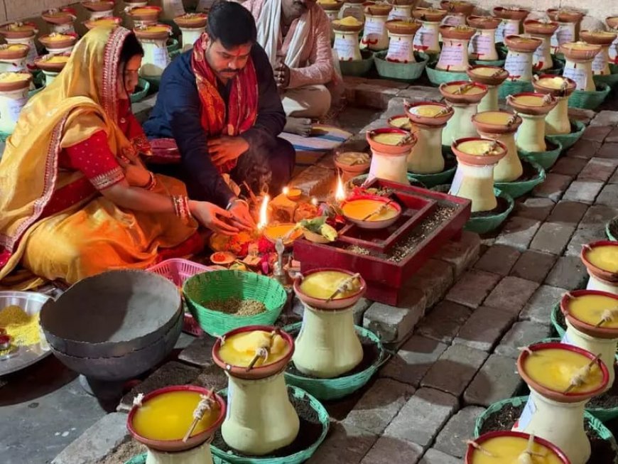 कोरबा के सर्वमंगला मंदिर में नवरात्रि की धूम, 12,106 ज्योति कलश प्रज्वलित; विदेशों से भी पहुंची आस्था