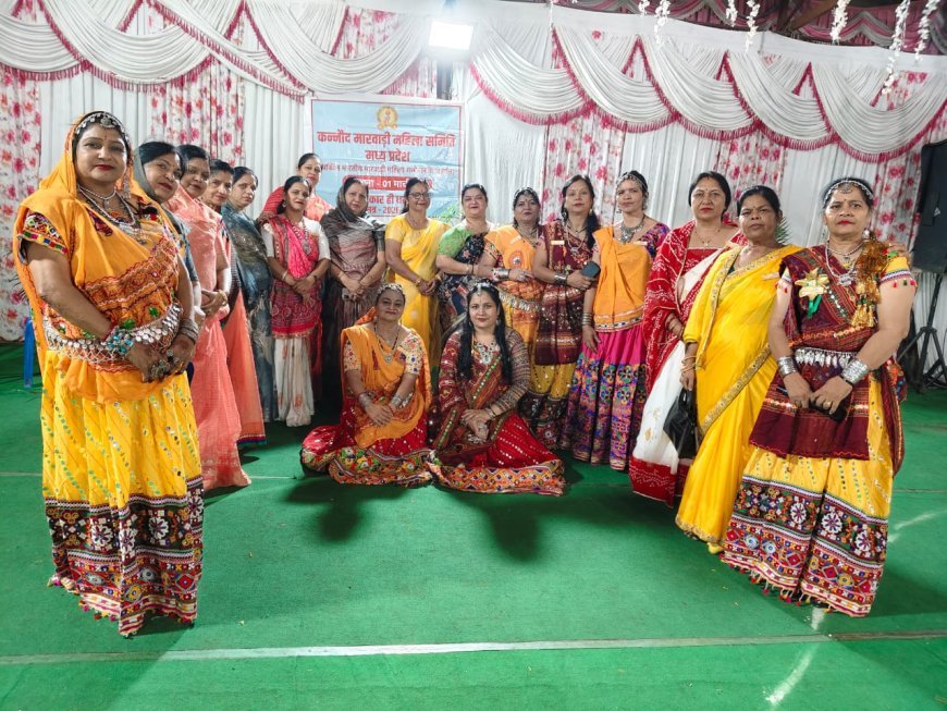 कन्नौद में मारवाड़ी महिला समिति ने किया भव्य गरबा आयोजन, मां की आराधना में झूमीं मातृशक्तियां