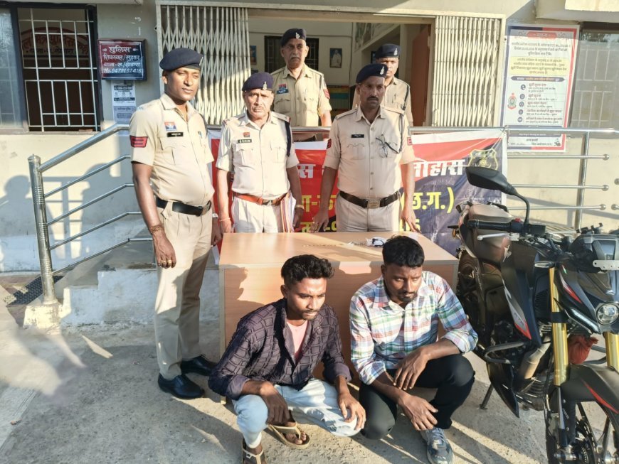 कबीरधाम पुलिस ने घर और किराना दुकान में चोरी का किया खुलासा, मध्यप्रदेश के दो आरोपी गिरफ्तार