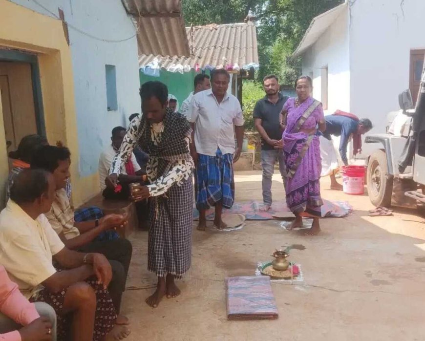 बस्तर: सोनारपाल में 20 वर्षों से ईसाई धर्म का पालन कर रहे परिवार के 10 सदस्यों की मूल धर्म में वापसी