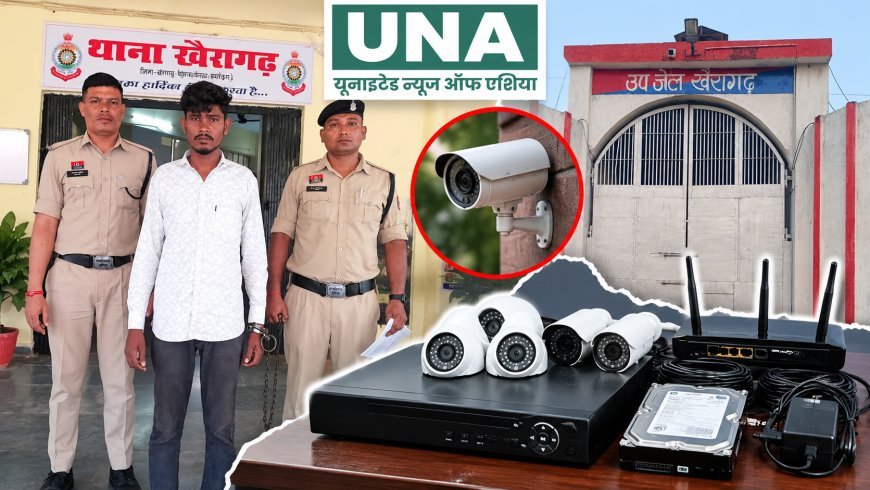 खैरागढ़ में फार्म हाउस से CCTV सिस्टम चोरी करने वाला आरोपी गिरफ्तार, पूरा सामान बरामद