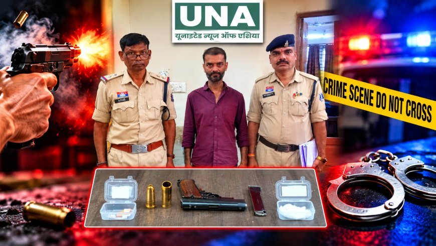 रायपुर प्रेस क्लब परिसर में हवाई फायरिंग का आरोपी गिरफ्तार, पिस्तौल और कारतूस बरामद