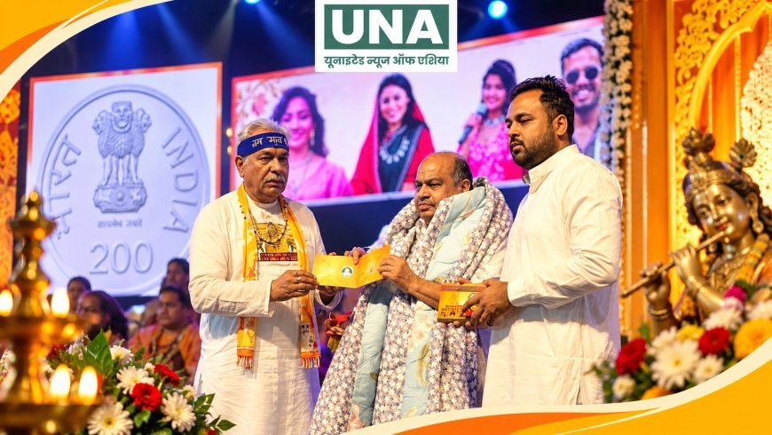 पूज्य शदाणी दरबार की भजन संध्या में शामिल हुए विधायक पुरन्दर मिश्रा, संत युधिष्ठिर जी महाराज से लिया आशीर्वाद