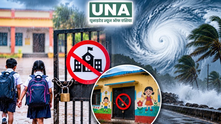 धमतरी में चक्रवाती तूफान का अलर्ट: 28 अक्टूबर को सभी स्कूलों और आंगनबाड़ी केंद्रों में छुट्टी, प्रशासन ने जारी किया आदेश