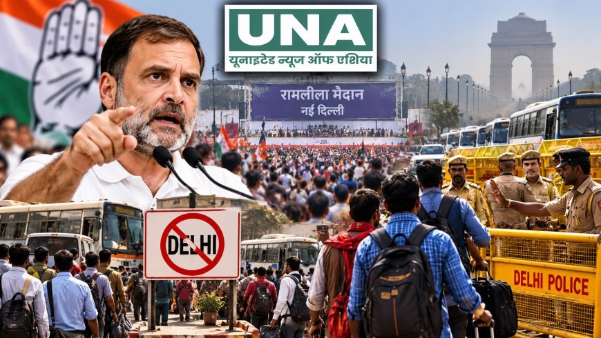दिल्ली की रामलीला मैदान रैली से पहले राहुल गांधी का आरोप, बोले- लोगों को राजधानी आने से रोका जा रहा
